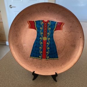 NWOT Decorative Glass Plate, handmade